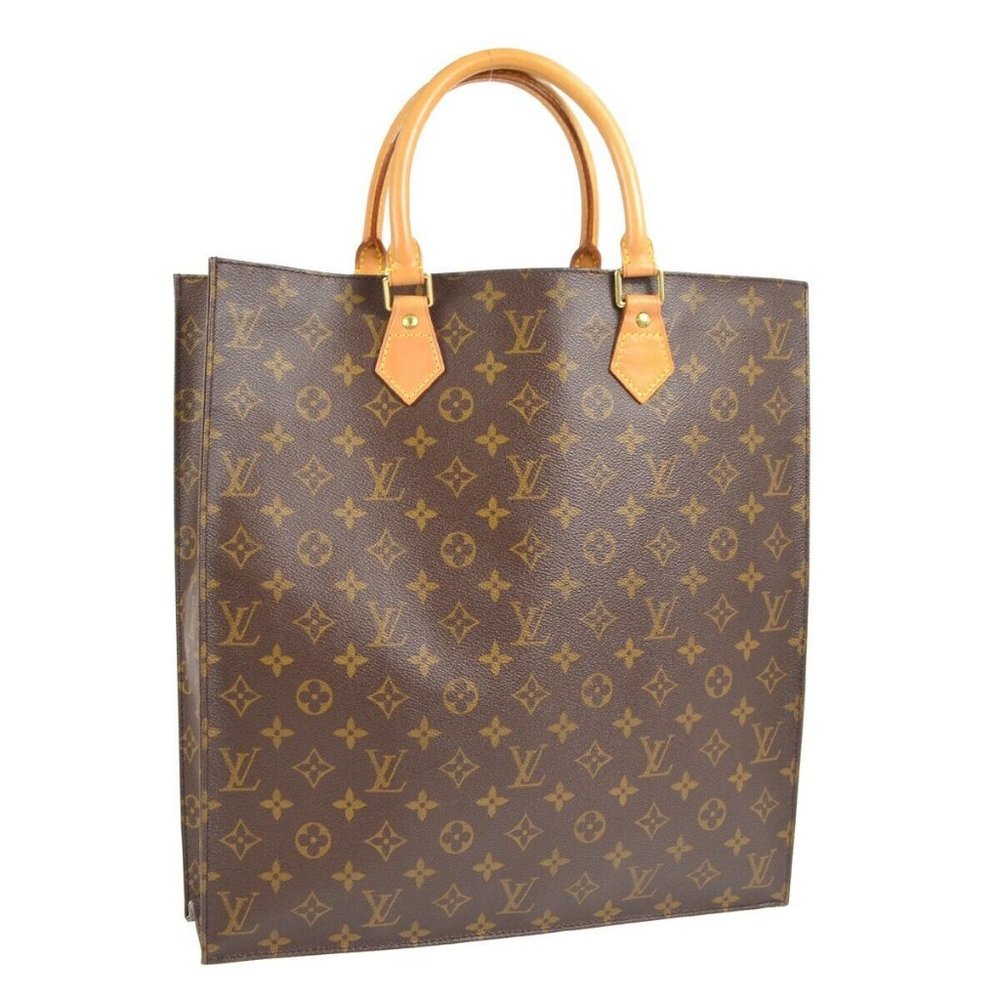 Louis Vuitton Sac Plat Hand Tote Bag Monogram - Picture 3 of 9